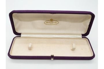 高級　三越製　磁器製　柿の実　ぷっくりとした柿の実か愛らしい帯留め(十三代今泉今右衛門、柿の木、帯締め、着物道具、和装小物、帯留金具、アクセサリー、ケース付き)(R-062492)