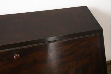 和製ビンテージ　松本民芸家具　♯308型　古びた風合いの木肌がレトロさを醸し出すシックなライティングビューロー(簿記机、ワークデスク、在宅ワーク、在宅用、机、チェスト、ヴィンテージ)(定価約45万円)(R-062504)
