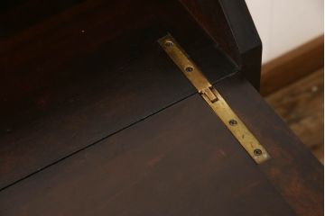 和製ビンテージ　松本民芸家具　♯308型　古びた風合いの木肌がレトロさを醸し出すシックなライティングビューロー(簿記机、ワークデスク、在宅ワーク、在宅用、机、チェスト、ヴィンテージ)(定価約45万円)(R-062504)
