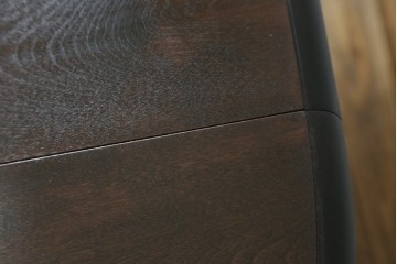 和製ビンテージ　昭和後期　松本民芸家具　M型バタフライ卓(楕円)　凝った脚のデザインが目を惹くバタフライテーブル　定価約28万　(R-062510)