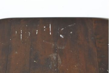 和製ビンテージ　昭和後期　松本民芸家具　M型バタフライ卓(楕円)　凝った脚のデザインが目を惹くバタフライテーブル(ドロップリーフテーブル、エクステンションテーブル、食卓、ダイニングテーブル、2人掛け、4人掛け、2P、4P、ヴィンテージ)(定価約28万)(R-062510)