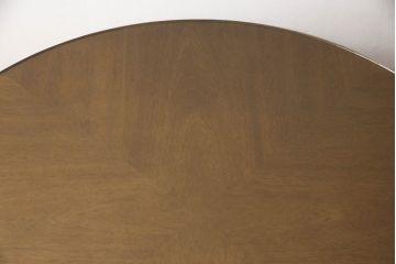 中古　美品　DREXEL HERITAGE(ドレクセルヘリテイジ)　ガラス天板付き!!洗練された佇まいが美しいラウンドテーブル(ダイニングテーブル、2人掛け、4人掛け、2P、4P)(R-062511)