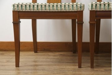 中古　DREXEL HERITAGE(ドレクセルヘリテイジ)　TRIUNE(トライユン)　リゾート風インテリアにもおすすめ!エレガントなダイニングチェア2脚セット(サイドチェア、椅子、イス)(R-062512)