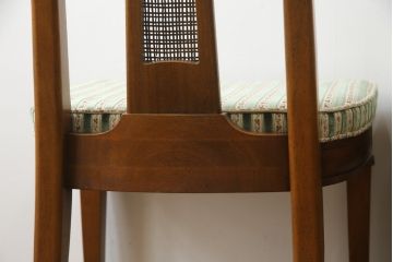 中古　DREXEL HERITAGE(ドレクセルヘリテイジ)　TRIUNE(トライユン)　リゾート風インテリアにもおすすめ!エレガントなダイニングチェア2脚セット(サイドチェア、椅子、イス)(R-062512)