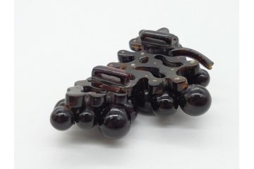 アンティーク　葡萄(ぶどう)?　着こなしのアクセントとなる帯留め(べっ甲?、鼈甲、帯締め、着物道具、和装小物、アクセサリー、ケース付き)(R-062513)