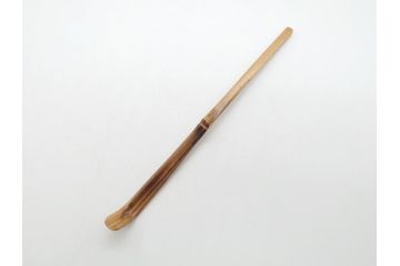如意庵　立花大亀　三代目　稲尾誠中斎　「無一物」　竹茶杓(誠中齋、筒付き、茶道具、共箱付き、外箱付き)(R-062515)
