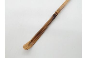 如意庵　立花大亀　三代目　稲尾誠中斎　「無一物」　竹茶杓(誠中齋、筒付き、茶道具、共箱付き、外箱付き)(R-062515)