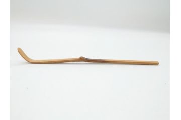 即中斎　自作　黒田正玄　下削り　竹茶杓　涼風(竹、筒付き、茶道具、共箱付き、外箱付き)(R-062516)