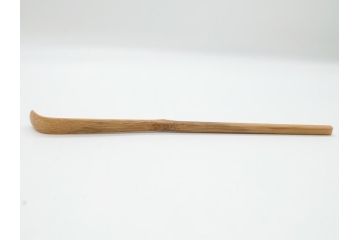即中斎　自作　黒田正玄　下削り　竹茶杓　涼風(竹、筒付き、茶道具、共箱付き、外箱付き)(R-062516)