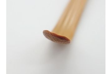 即中斎　自作　黒田正玄　下削り　竹茶杓　涼風(竹、筒付き、茶道具、共箱付き、外箱付き)(R-062516)