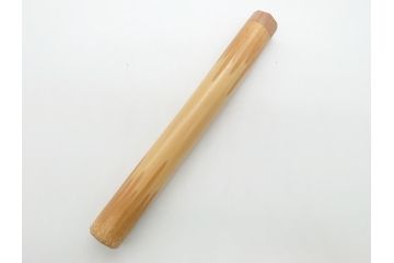 即中斎　自作　黒田正玄　下削り　竹茶杓　涼風(竹、筒付き、茶道具、共箱付き、外箱付き)(R-062516)