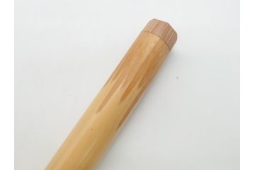即中斎　自作　黒田正玄　下削り　竹茶杓　涼風(竹、筒付き、茶道具、共箱付き、外箱付き)(R-062516)