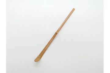 前大徳　小堀定泰　竹茶杓　自筆　深山路(極札付き、竹、筒付き、茶道具、共箱付き、外箱付き)(R-062517)