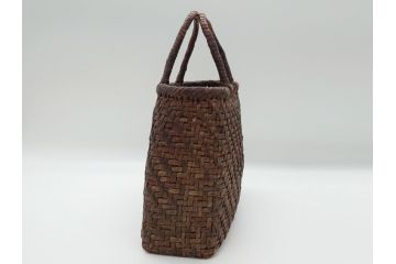 国産　山葡萄(ぶどう)　シンプルなデザインで合わせやすいかごバッグ(籠、カゴ、かばん、バック)(R-062524)