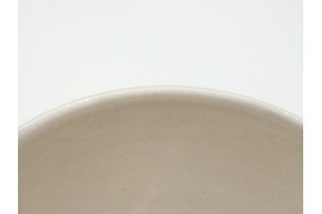 益子焼　赤絵　吉川心水(よしかわもとみ)　4.3寸　約13cm　萩文茶碗(共箱付き、和食器、和皿、とんぼ、作家物、四寸三分)(R-062529)