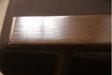 デンマークビンテージ　GETAMA(ゲタマ)　Hans J Wegner(ハンス・J・ウェグナー)　GE290　オーク材　くつろぎの空間を演出するアームチェア(椅子、イス、1P、一人掛けソファ、1人掛けソファ、ヴィンテージ、北欧)(R-062535)