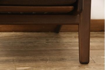 デンマークビンテージ　GETAMA(ゲタマ)　Hans J Wegner(ハンス・J・ウェグナー)　GE290　オーク材　くつろぎの空間を演出するアームチェア(椅子、イス、1P、一人掛けソファ、1人掛けソファ、ヴィンテージ、北欧)(R-062535)