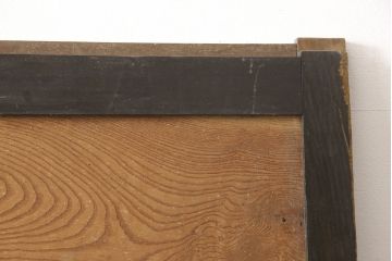 アンティーク建具　彫刻の意匠が珍しい!迫力のある亀の彫りに魅了される引き戸1枚(蔵戸、玄関戸)(R-062542)