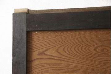 アンティーク建具　彫刻の意匠が珍しい!迫力のある亀の彫りに魅了される引き戸1枚(蔵戸、玄関戸)(R-062542)