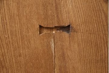 アンティーク建具　彫刻の意匠が珍しい!迫力のある亀の彫りに魅了される引き戸1枚(蔵戸、玄関戸)(R-062542)