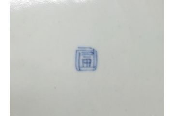 明治期　伊万里焼　錦手　金襴手　染錦　二重角富(角冨)　金彩　色絵　桃図　草花文　8.3寸皿　約25cm　煌びやかで豪華な絵付けの大皿2枚セット(深皿、和皿、和食器、八寸三分)(R-062554)