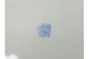 明治期　伊万里焼　錦手　金襴手　染錦　二重角富(角冨)　金彩　色絵　桃図　草花文　8.3寸皿　約25cm　煌びやかで豪華な絵付けの大皿2枚セット(深皿、和皿、和食器、八寸三分)(R-062555)