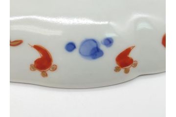 明治期　伊万里焼　錦手　金襴手　染錦　二重角富(角冨)　金彩　色絵　桃図　草花文　8.3寸皿　約25cm　煌びやかで豪華な絵付けの大皿2枚セット(深皿、和皿、和食器、八寸三分)(R-062557)