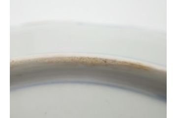 明治期　伊万里焼　錦手　金襴手　染錦　二重角富(角冨)　金彩　色絵　桃図　草花文　8.3寸皿　約25cm　煌びやかで豪華な絵付けの大皿2枚セット(深皿、和皿、和食器、八寸三分)(R-062557)