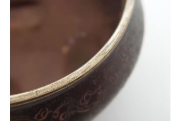 希少　金寿堂　名人　雨宮宗造　龍毛彫り　鐡香炉　鉄製(共箱付き、香爐、三つ脚)(R-062569)