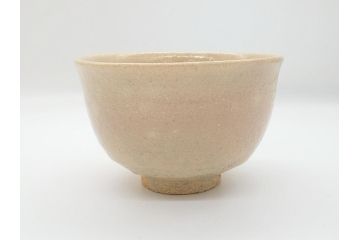十三代　中里太郎右衛門　唐津茶碗　唐津焼　4.7寸　約14cm(共箱付き、中里逢庵、和食器、四寸七分)(R-062571)