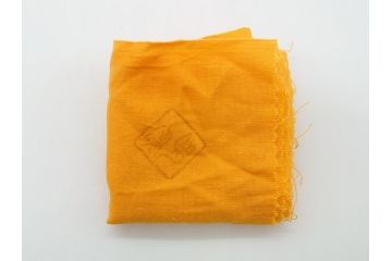 川本了生　弥七田織部　馬盥茶碗　5寸　約15cm(共箱付き、馬盥型、平茶碗、茶道具、夏茶碗、抹茶碗、五寸)(R-062572)