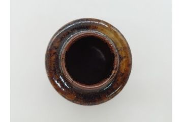 丹波焼　石田陶春　丹波茶入　清栄(共箱付き、茶道具、和食器)(R-062575)