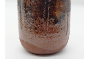 丹波焼　石田陶春　丹波茶入　清栄(共箱付き、茶道具、和食器)(R-062575)