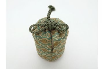 丹波焼　石田陶春　丹波茶入　清栄(共箱付き、茶道具、和食器)(R-062575)