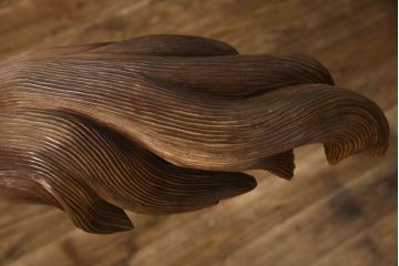 ビンテージ　特大!　隆々とした筋肉や流れる毛の表現がリアルな馬のオブジェ(ディスプレイ、店舗什器、ヴィンテージ)(R-062578)