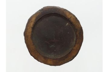 古銅　花入　筑前芦屋　獅子耳付　今宵の主(共箱付き、花瓶、花器、花生)(R-062589)