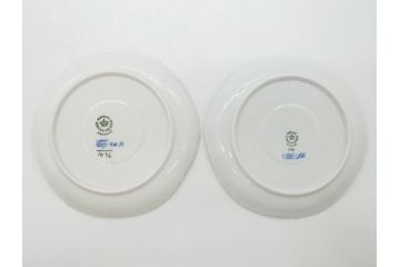 デンマーク　ROYAL　COPENHAGEN(ロイヤルコペンハーゲン)　ブルーフルーテッド　フルレース　ペア　コーヒーカップ&ソーサー2客セット(洋食器)(定価約110000円)(R-062595)