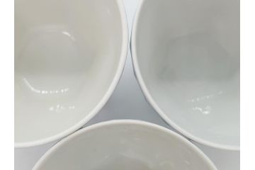 デンマーク　ROYAL　COPENHAGEN(ロイヤルコペンハーゲン)　ブルーフルーテッド　フルレース　コーヒーカップ&ソーサー3客セット(定価165000円)(洋食器)(R-062596)