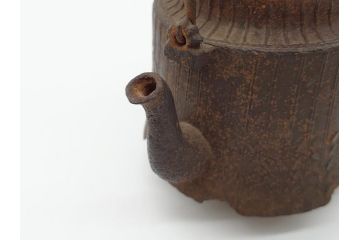大正〜昭和初期　鉄瓶(藤紋?、草紋?、急須、茶道具)(R-062597)