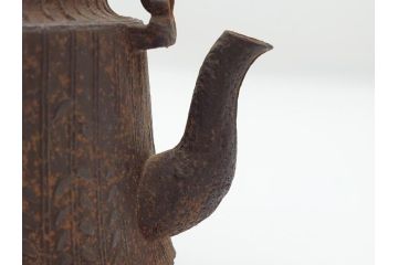 大正〜昭和初期　鉄瓶(藤紋?、草紋?、急須、茶道具)(R-062597)