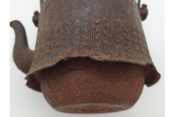 大正〜昭和初期　鉄瓶(藤紋?、草紋?、急須、茶道具)(R-062597)