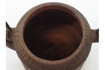大正〜昭和初期　鉄瓶(藤紋?、草紋?、急須、茶道具)(R-062597)