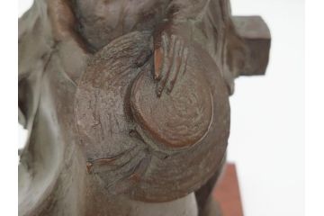 1000体限定　大道寺光弘　「風はこぶ夢」　ブロンズ像　718/1000　台座付き(箱なし、女性像、置物、オブジェ)(R-062598)