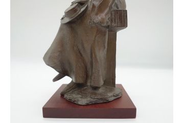 1000体限定　大道寺光弘　「風はこぶ夢」　ブロンズ像　718/1000　台座付き(箱なし、女性像、置物、オブジェ)(R-062598)