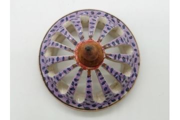 明治〜大正　変わり型　香炉　鳳凰文　草花文　変形(粉彩?、中国?、三つ足)(R-062603)