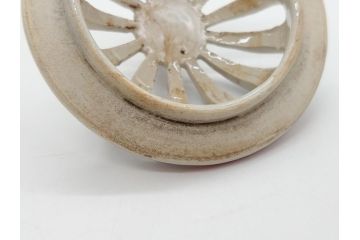明治〜大正　変わり型　香炉　鳳凰文　草花文　変形(粉彩?、中国?、三つ足)(R-062603)