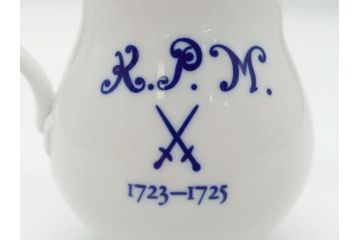 レア!!　ドイツ　マイセン　Meissen　アクアティンタ　Aquatinta　seit1972　K.P.M1723〜1725　双剣　クリーマー(洋食器、ミルクジャー)(R-062609)