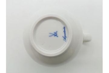 レア!!　ドイツ　マイセン　Meissen　アクアティンタ　Aquatinta　seit1972　K.P.M1723〜1725　双剣　クリーマー(洋食器、ミルクジャー)(R-062609)