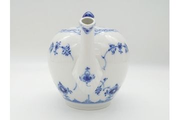 デンマーク　ROYAL　COPENHAGEN(ロイヤルコペンハーゲン)　ブルーフルーテッド　ハーフレース　ティーポット(洋食器)(定価約55000円)(R-062612)