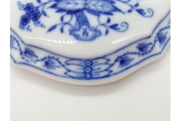 ドイツ　マイセン　Meissen　ブルーオニオン シュガーポット&ボンボン入れセット(菓子器、小物入れ、蓋物、洋食器)(定価:シュガーポット約33,000円、ボンボン入れ約37,400円)(R-062616)